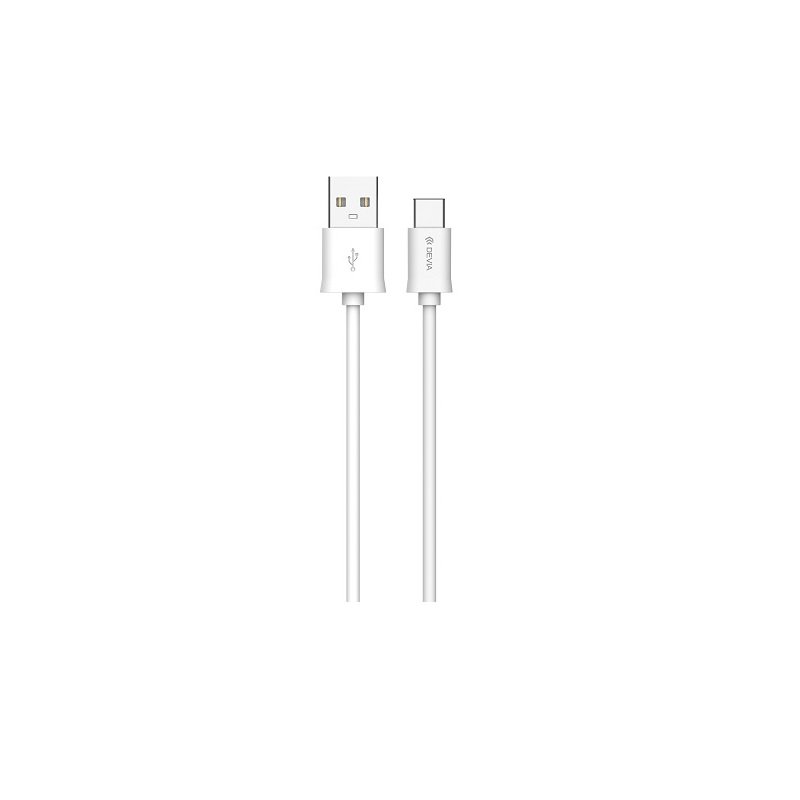 Devia Kabel USB Typ C biały 2m BRA006903