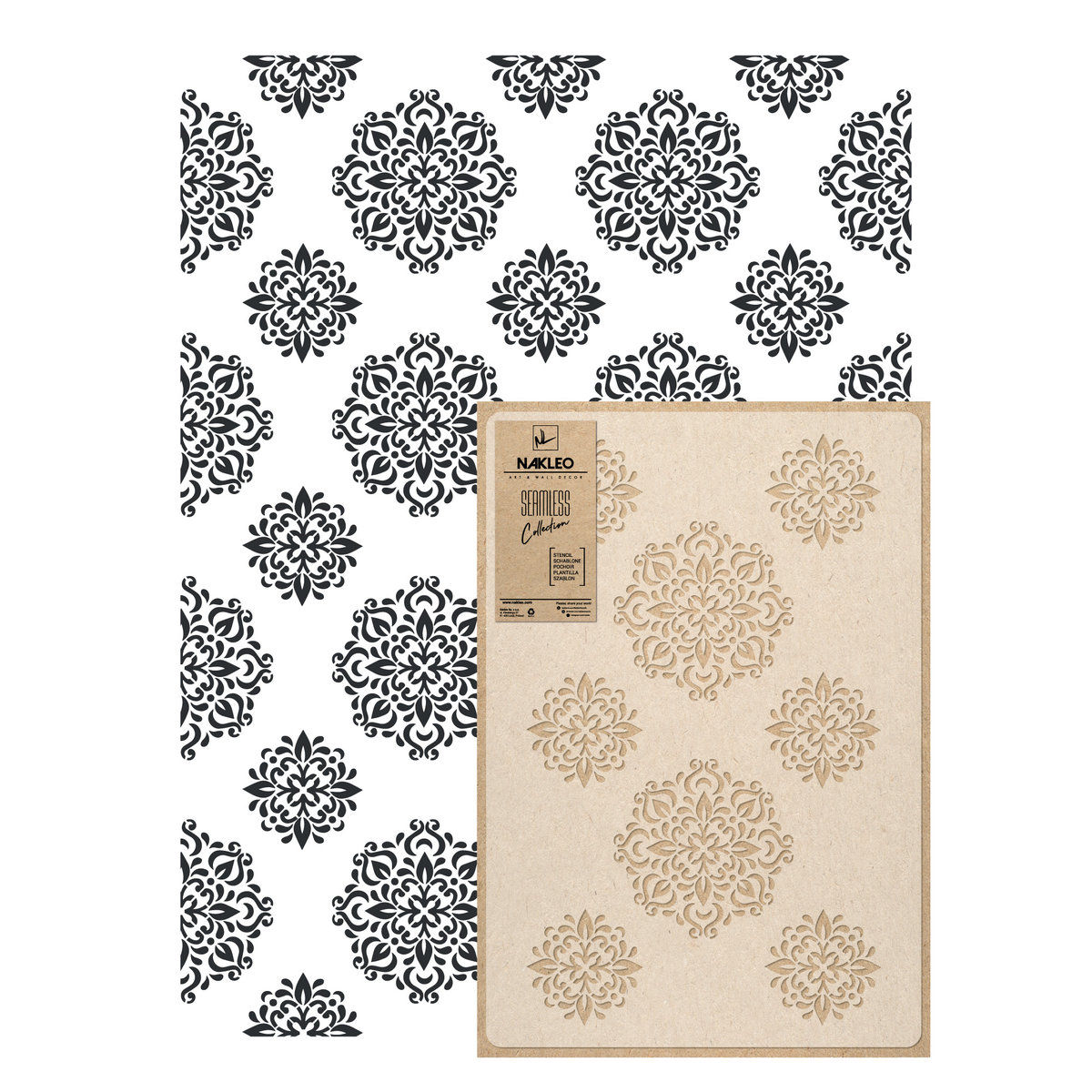nakleo szablon malarski wielokrotny powtarzalny // JAIPUR SZA-REP-014