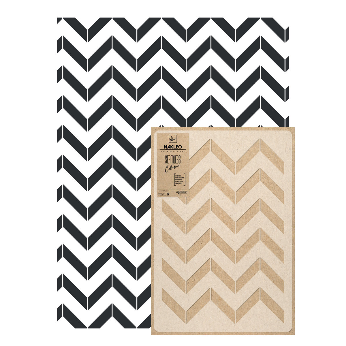 Szablon Malarski powtarzalny Geometryczny Chevron