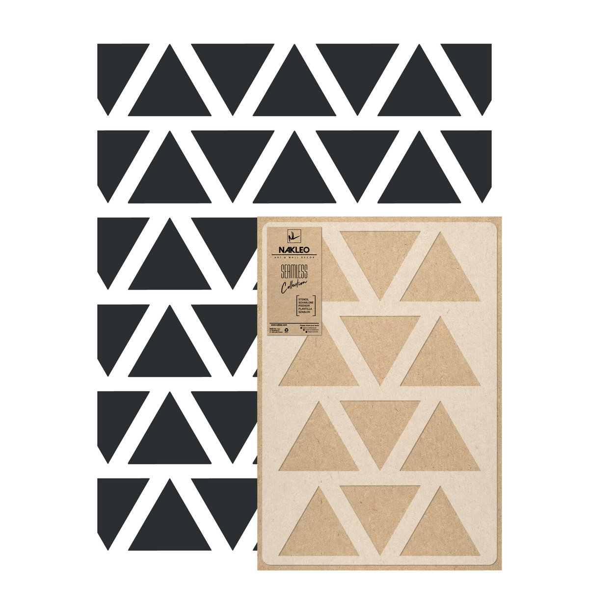 Szablon Malarski powtarzalny Trójkąty // Triangles