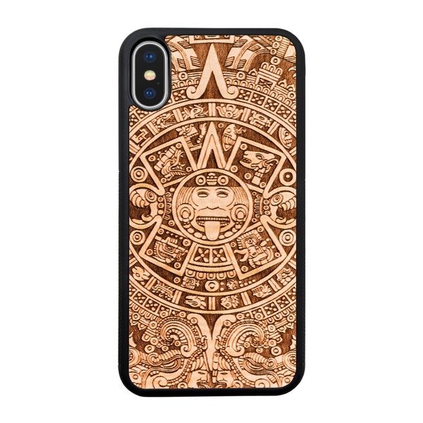 Zdjęcia - Etui SmartWoods CASE  DREWNIANE SMARTWOODS AZTEC CALENDAR ACTIVE IPHONE X /