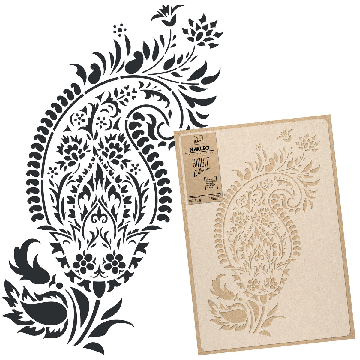 Szablon Malarski wielokrotny // 45x65cm // Paisley
