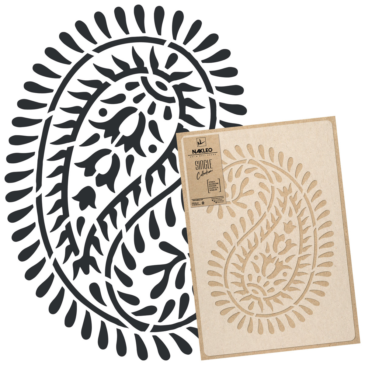 Szablon Malarski wielokrotny // 65x95// Paisley 3