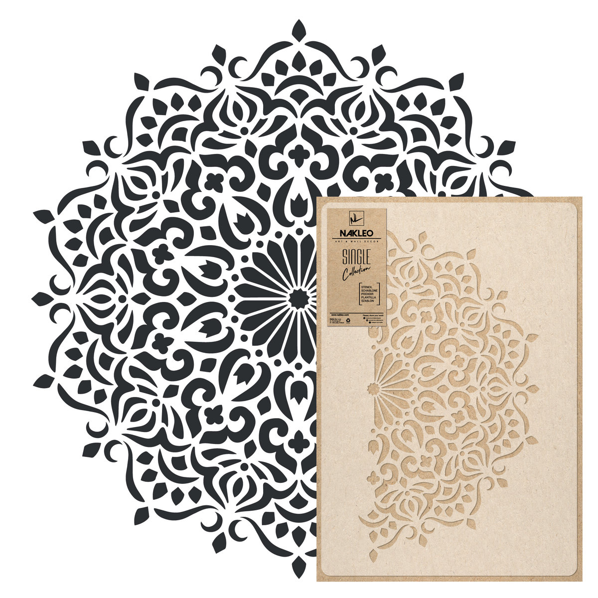 Szablon Malarski wielokrotny /śr. 59cm / Mandala 3