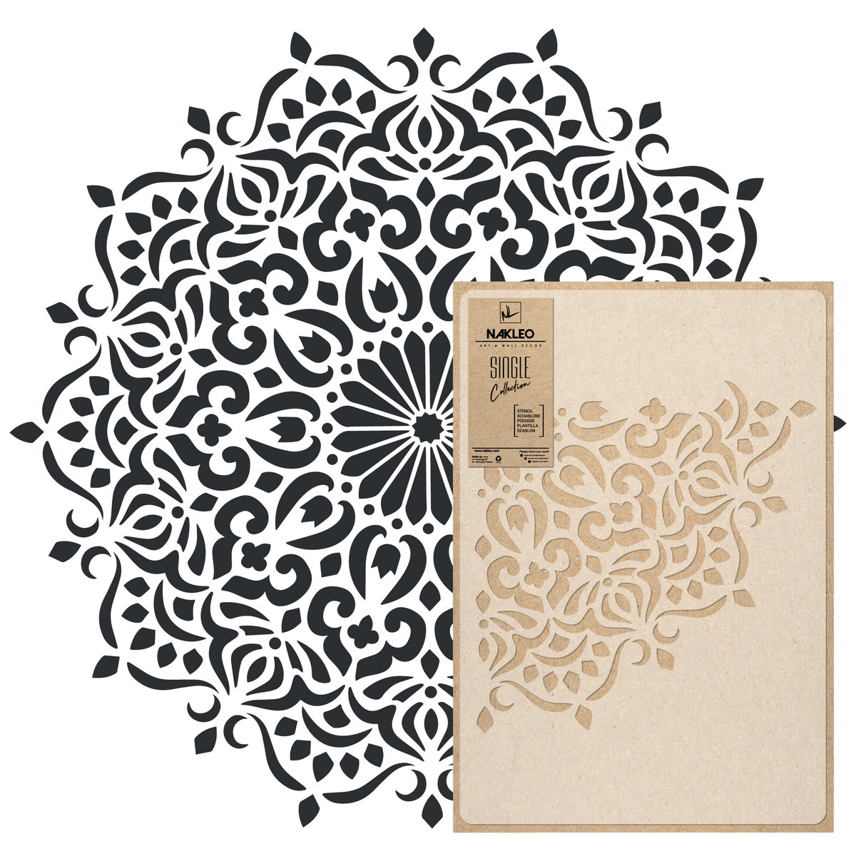 Szablon Malarski wielokrotny /śr. 120cm/ Mandala 3