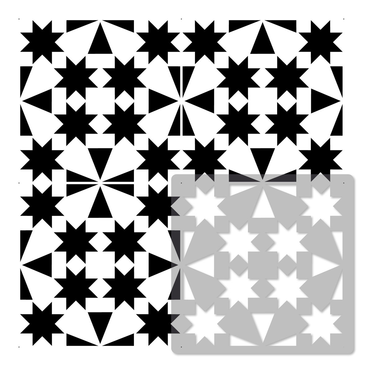 Nakleo szablon malarski // płytki - kafelki // COMINO - 20x20cm