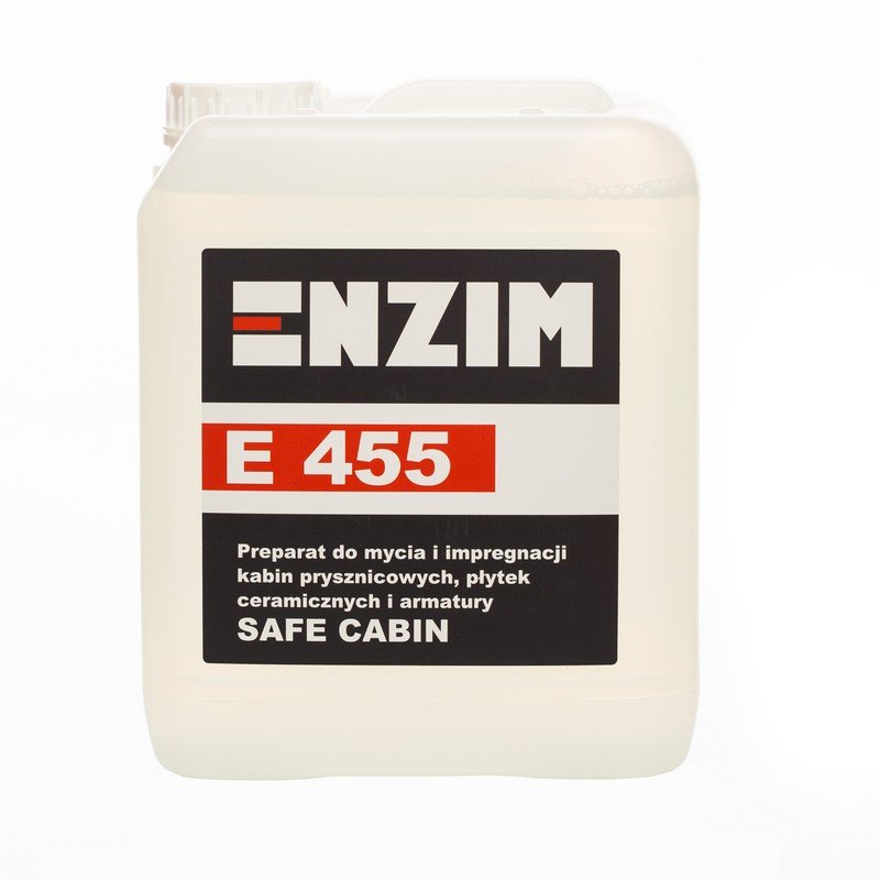 ENZIM E455  Preparat do mycia i impregnacji kabin / płytek ceramicznych Safe Cabin 5L ENZIM