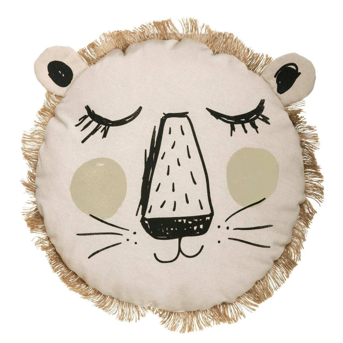 Atmosphera for kids Poduszka okrągła LEW 44 cm beżowa 174103