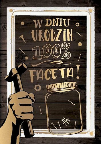 Kartka urodzinowa dla Mężczyzny KNF 25