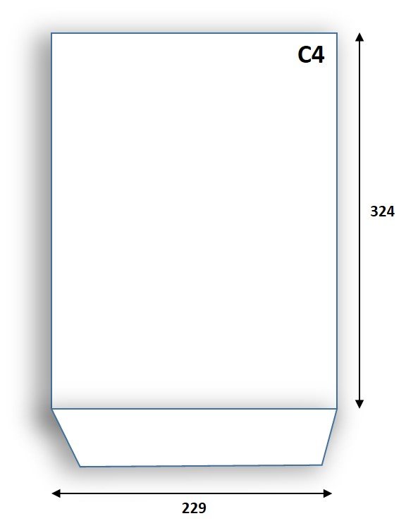 Koperta samoklejąca C4 250 szt biała