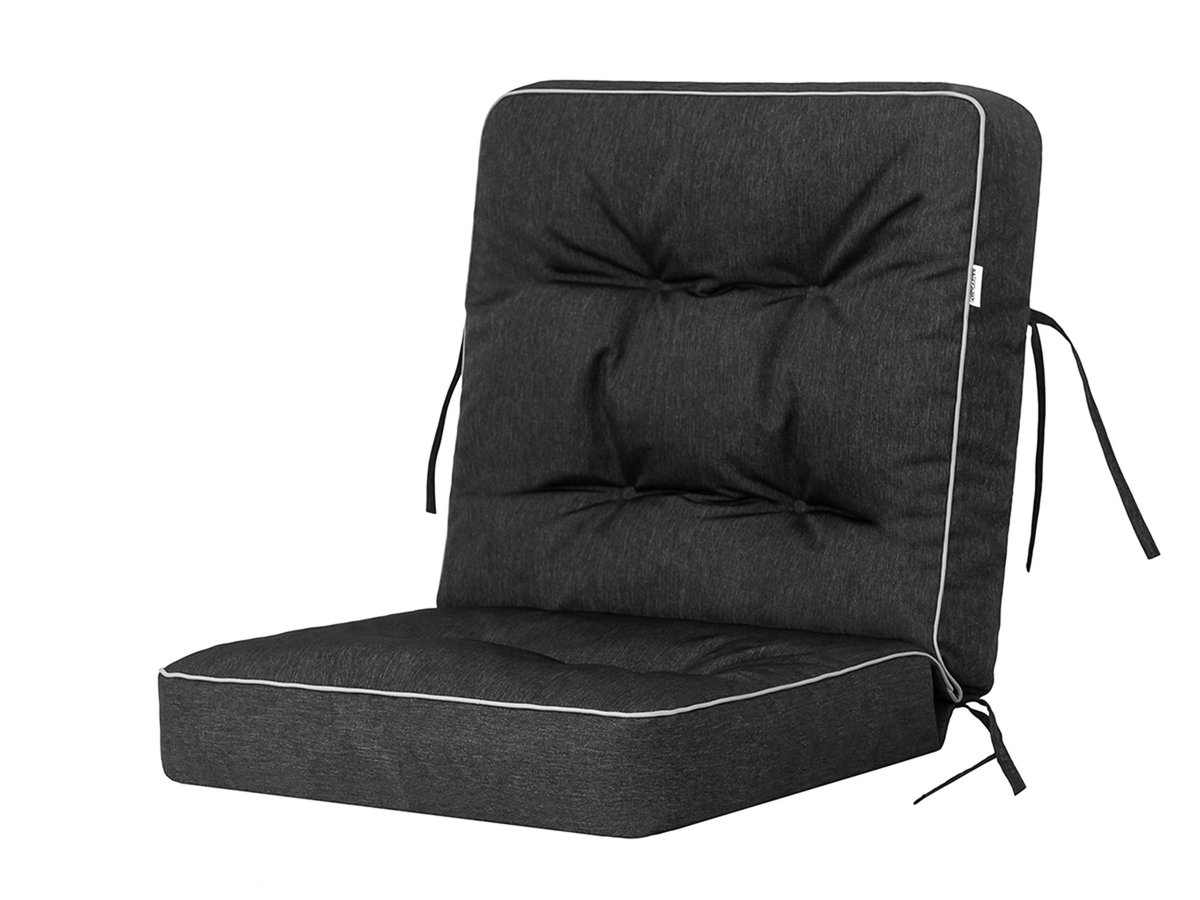 Poduszka na huśtawkę ogrodową, Venus, Czarny Ekolen, 50x50 cm