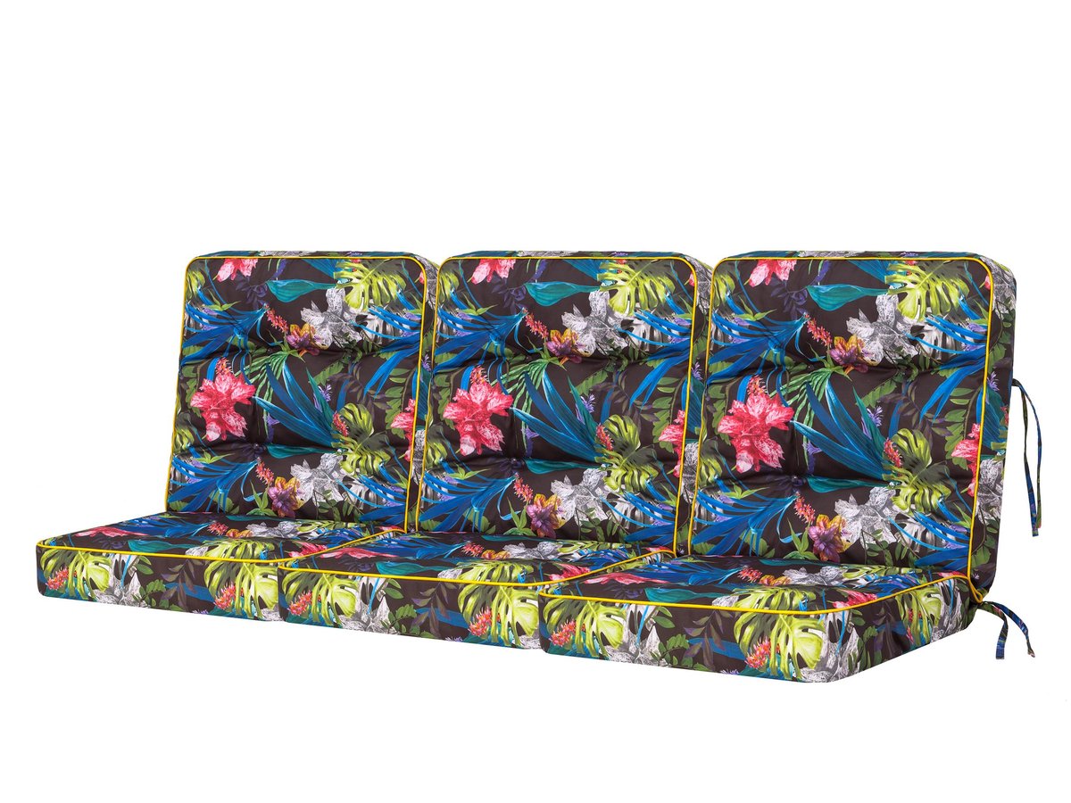 Zestaw poduszek na huśtawkę ogrodową, Venus, Kolorowe Liście, 3 elementy, 60x60 cm