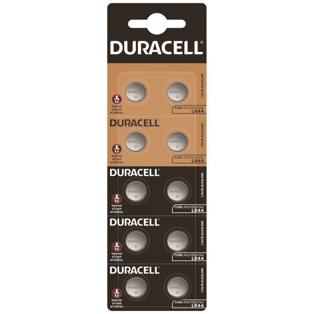 Zdjęcia - Bateria / akumulator Duracell 10 x bateria alkaliczna mini  HSDC G13 / LR44 / A76 / L1154 / 157 