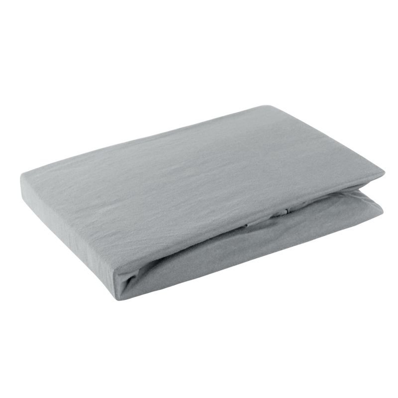 Eurofirany B.B. CHOCZYŃSCY SPÓŁKA JAWNA Prześcieradło z Gumką Jersey D91 90x200 w.25 Stal 5903571130952