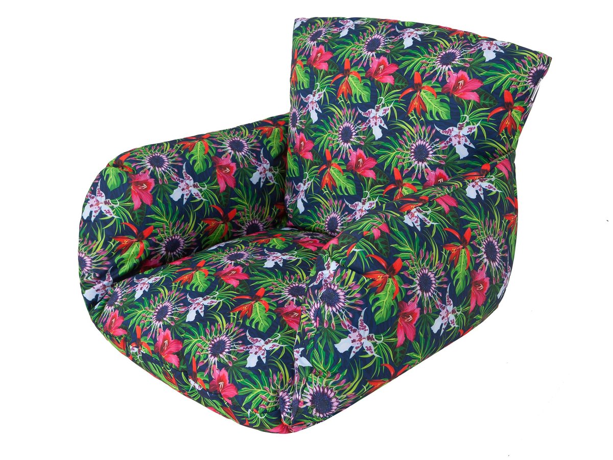 Poduszka na fotel wiszący, Barry, Kwiaty i liście