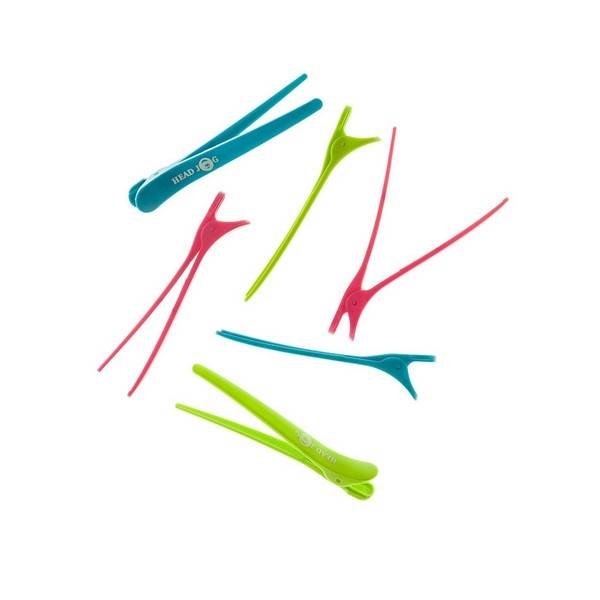 Head Jog Klip Itz Klipsy Fryzjerskie Neon 6 szt