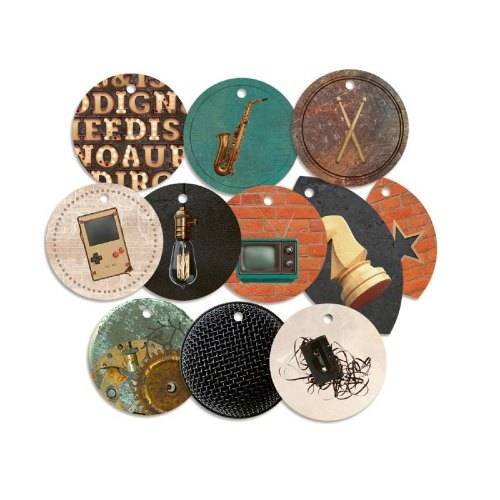 Ozdobne tagi z papieru Free Spirit - zestaw