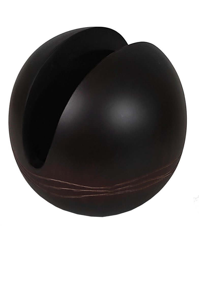 DECOR Wazon patera drewniana 23-BLK-764 HANDMADE