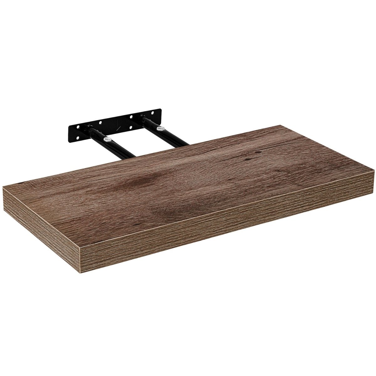 Stilista BRĄZOWY DEKOR DREWNA PÓŁKA NAŚCIENNA WISZĄCA 70 CM 40070302
