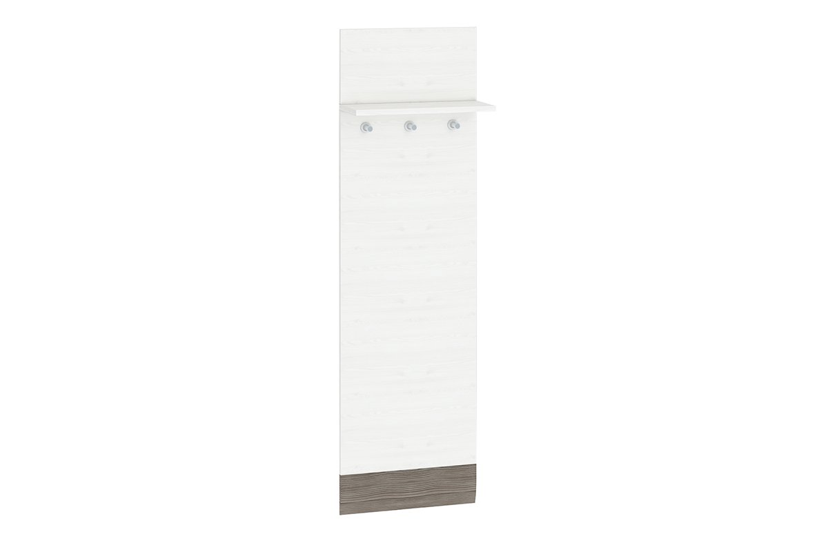 Wieszak ścienny SARPA *biały/brązowy / 40x136x20 / Płyta laminowana 16mm