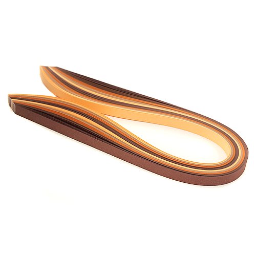 Paski do quillingu, brązowe, 3 mm, 100 sztuk