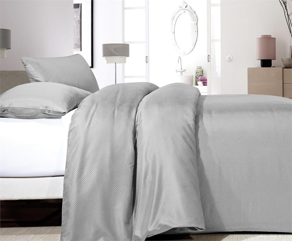 Kpl 240x220 SATINE POINT szary mikroperkal