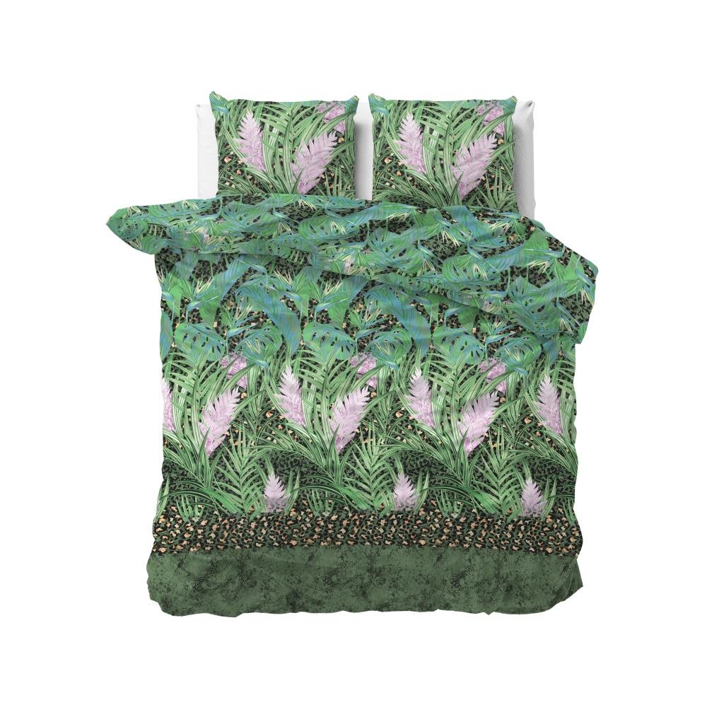 240x220 FUTURE JUNGLE zielony komplet pościeli mix