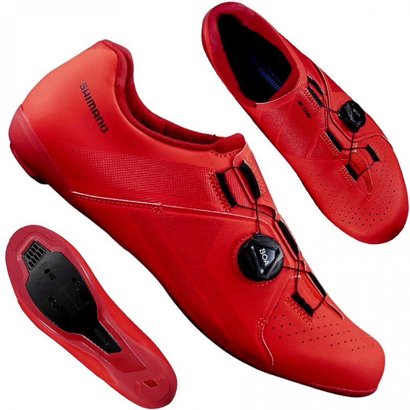Shimano, Buty sportowe, SHIMANO RC3 SH, RC300 SZOSOWE czerwone, rozmiar 44