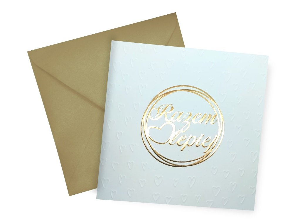 Henry Karnet KW Tłoczenie Ślub Razem lepiej