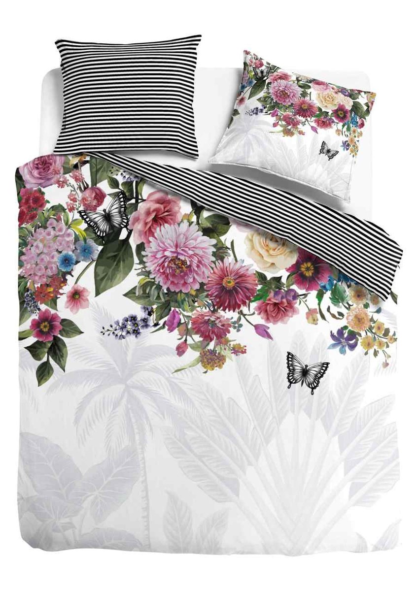 Kpl 200x200/220cm NA SKRZYDŁACH MIŁOŚCI bawełna satynowa  k. biały