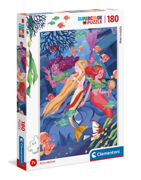 Clementoni Puzzle 180 Super Kolor Mermaids -