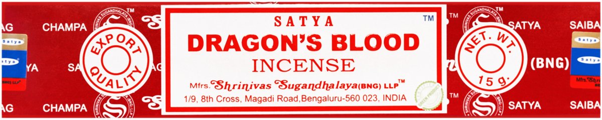 Kadzidełka Satya 15 g - SMOCZA KREW Dragon's Blood - Indyjskie kadzidła
