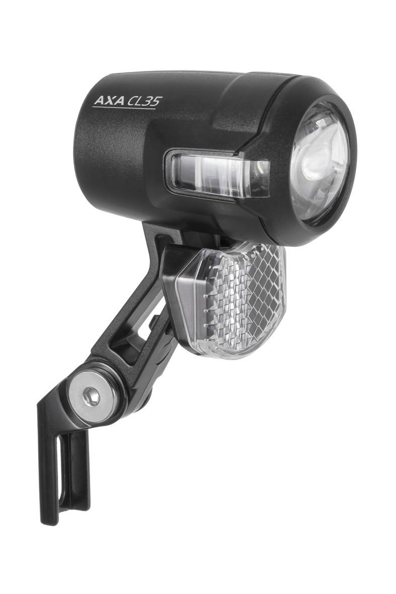 AXA Compactline 35 Steady reflektor rowerowy dla dorosłych, uniseks, czarny, jeden rozmiar