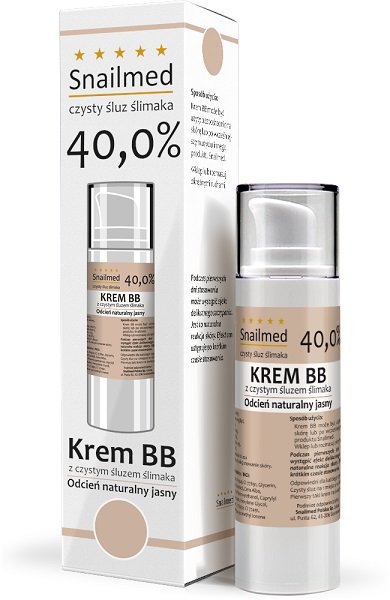 Snailmed Krem BB ze śluzem ślimaka jasny odcień naturalny 30 ml
