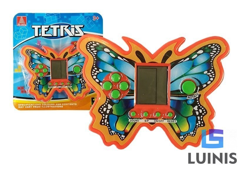 Gra elektroniczna Tetris motyl pomarańczowy