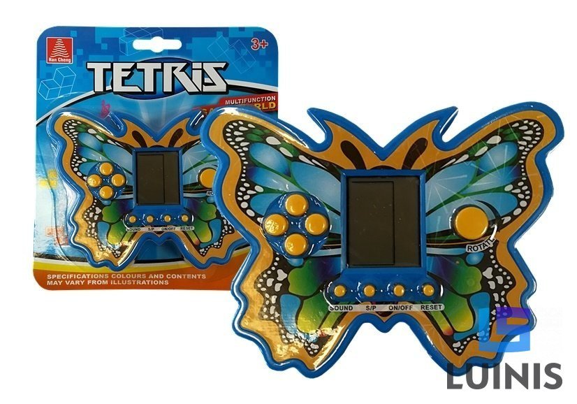 Gra elektroniczna Tetris motyl niebieski