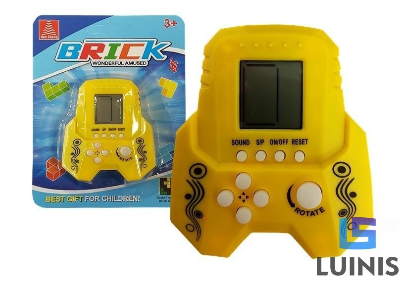 Gra elektroniczna Tetris Bricks rakieta żółta