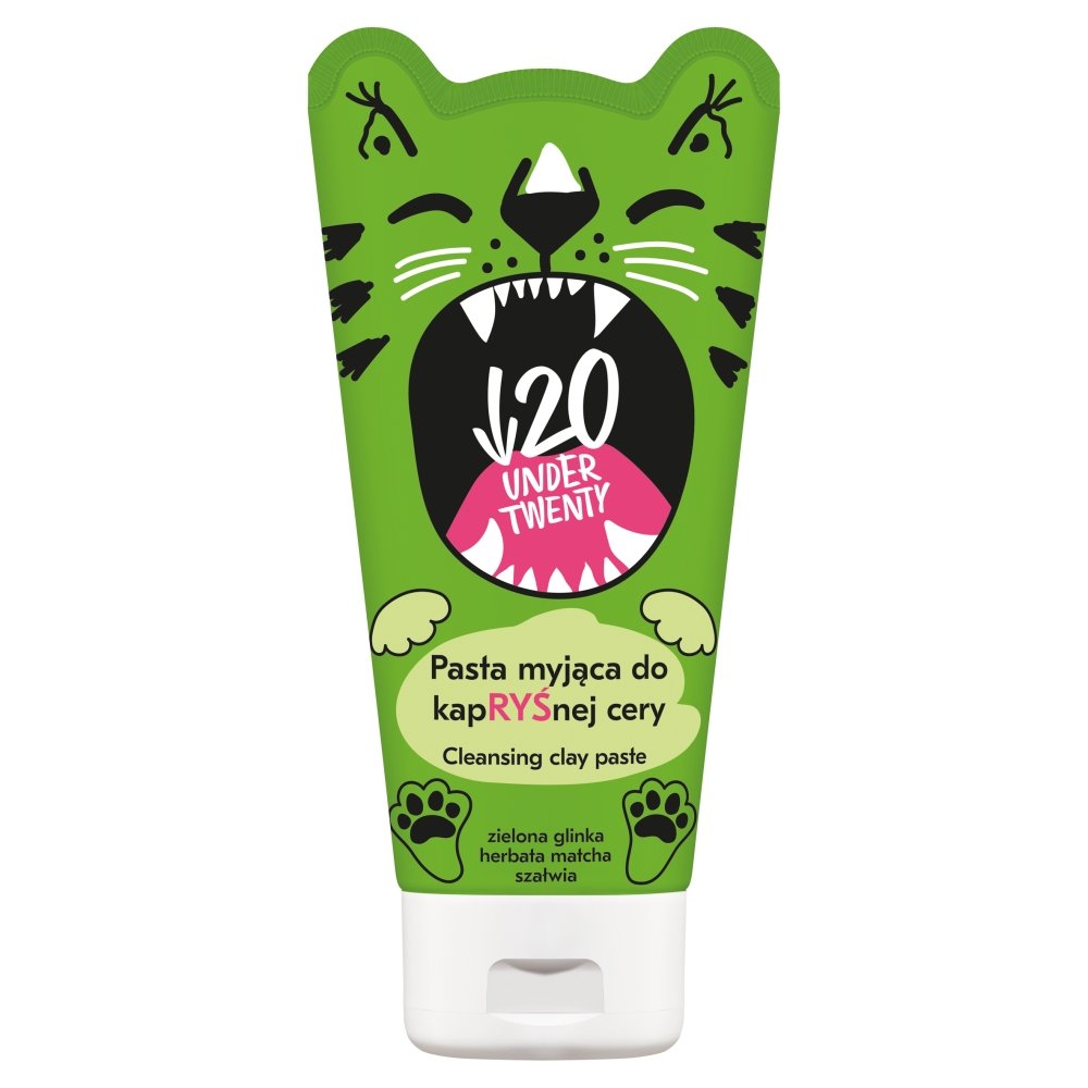 UNDER TWENTY UNDER TWENTY - CLEANSING CLAY PASTE - Pasta myjąca do kapRYŚnej cery - 150ml UNDN101