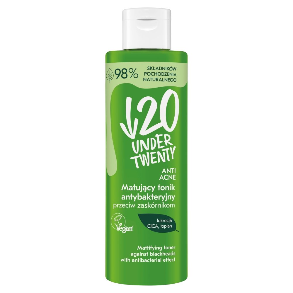 Under Twenty Under Twenty Matujący Tonik Antybakteryjny 200ml