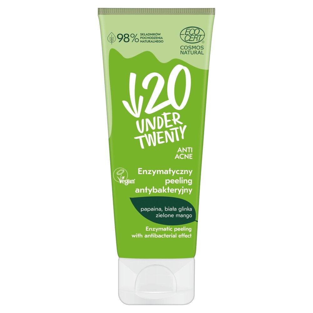 Under Twenty , Enz. peeling antybakteryjny, 75 ml