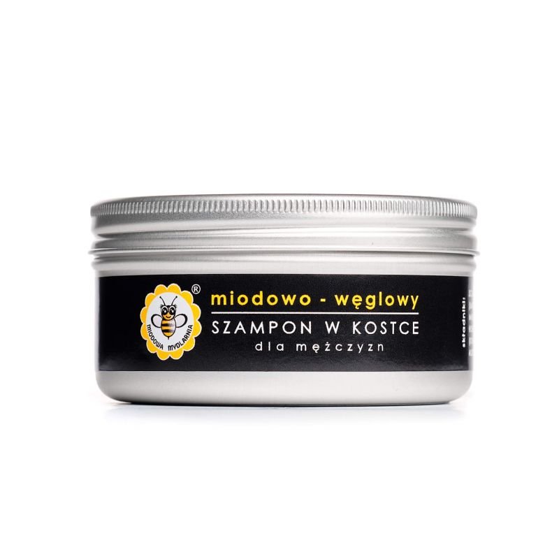 Miodowa Mydlarnia Szampon w kostce Miodowo-węglowy