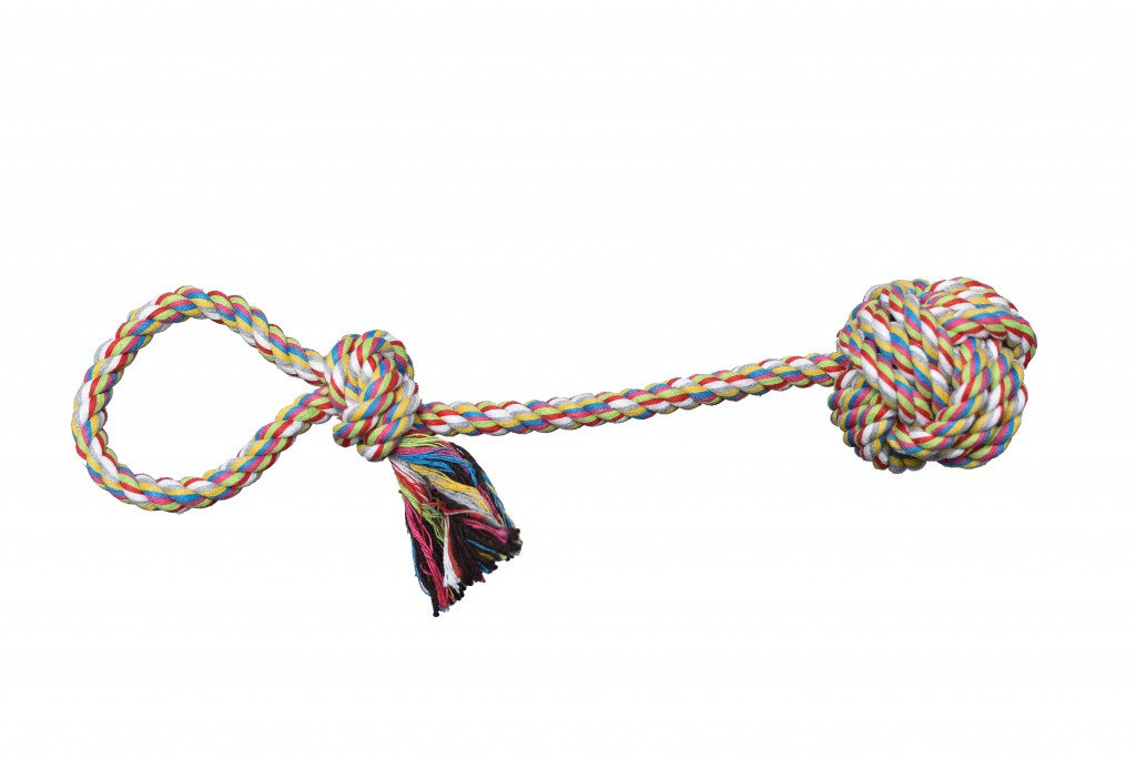 Pet Nova Bawełniana Piłka 6cm Na Sznurze 30cm