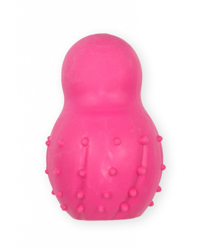 PET NOVA Pet Nova Gryzak z dzwonkiem Snowman o aromacie wołowiny różowy 9,5cm PPTN030