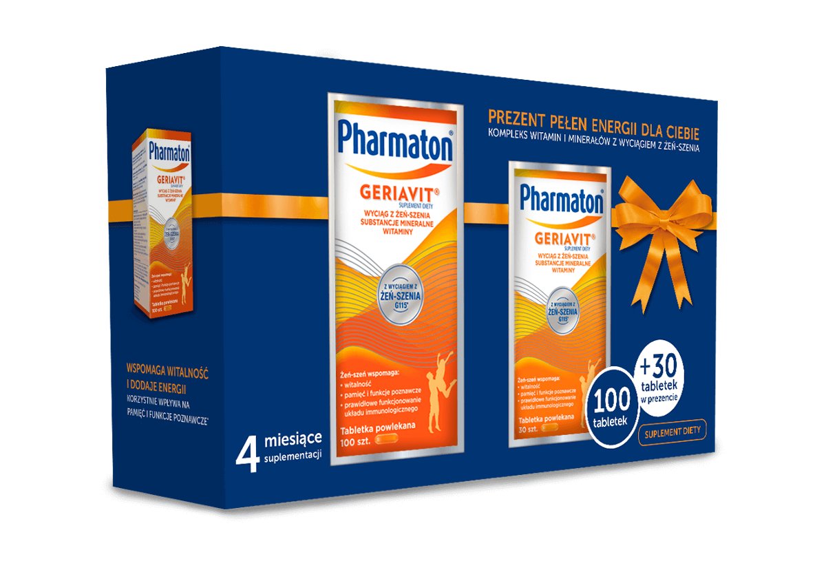 Pharmaton SANOFI-AVENTIS geriavit x 100 tabl + 30 tabl GRATIS !