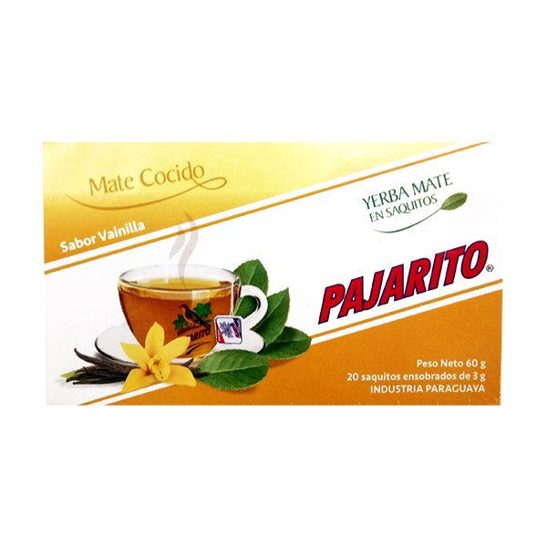Pajarito Yerba Mate o Smaku Waniliowym w Saszetkach 60g -