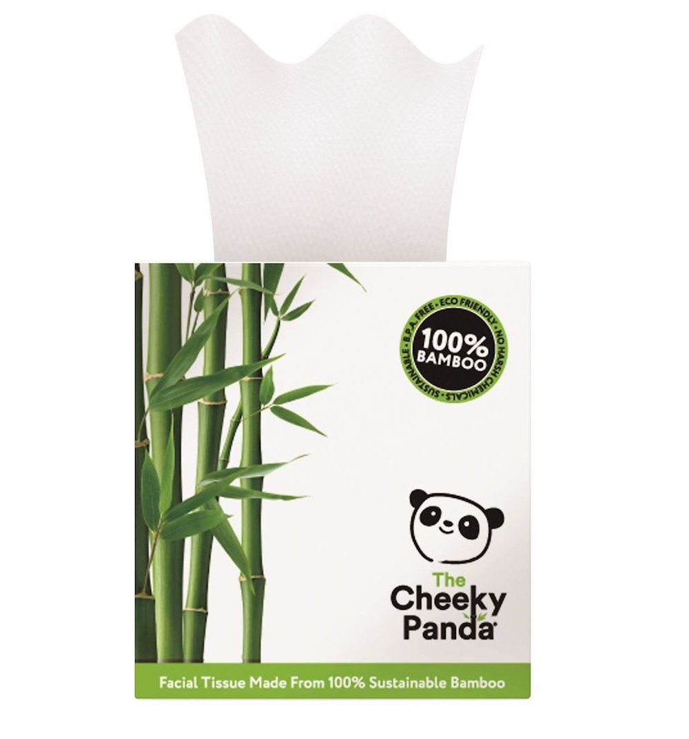 The Cheeky Panda Hipoalergiczne chusteczki kosmetyczne uniwersalne z bambusa 56 szt.