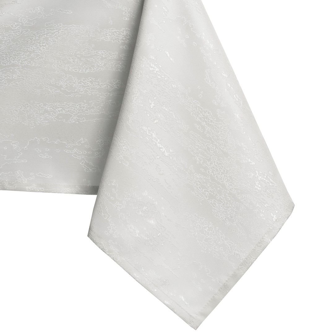 Obrus VESTA kolor kremowy tłoczony motyw nowoczesny 140x180 ameliahome - TCLOTH/AH/VESTA/MARKET/HMD/CREAM/140X180
