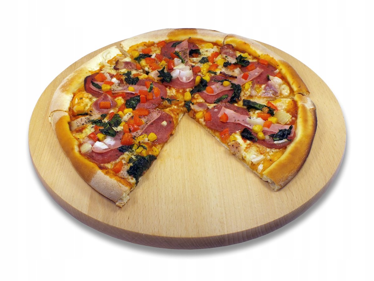 Practic deska obrotowa do pizzy 30cm Drewniana