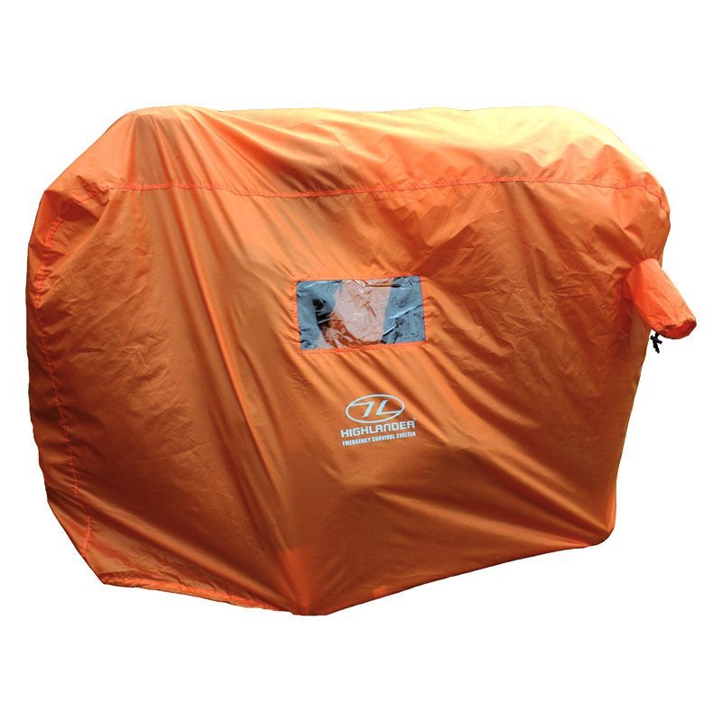 Plandeka ochronna przed Highlander Emergency Survival Shelter schronienie pomarańczowa jeden rozmiar CS064