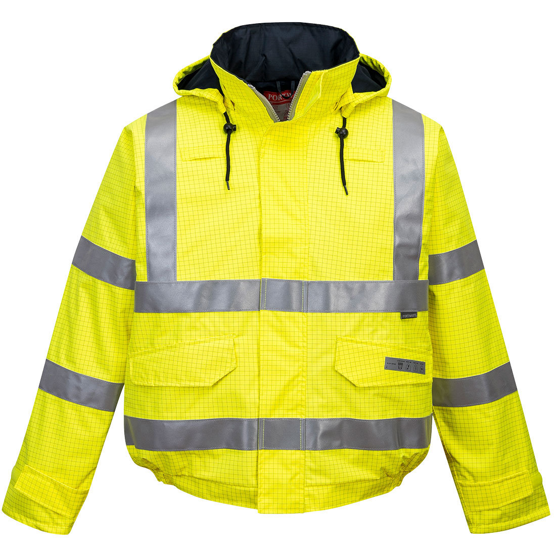 Trudnopalna kurtka ostrzegawcza Bomber 4XL
